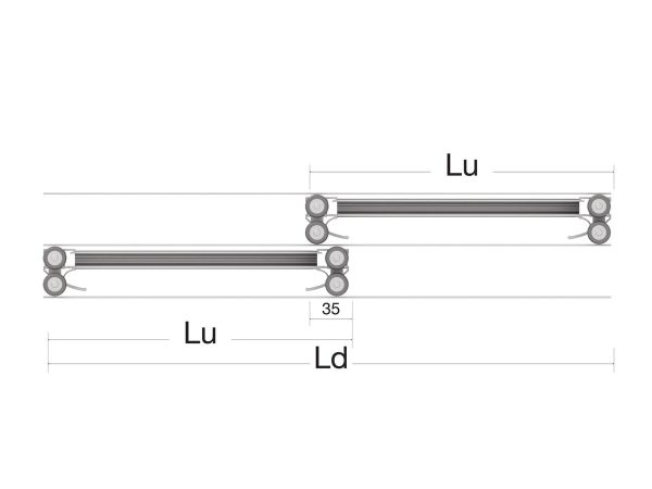 944.06.931 ADoor-10 maner vertical, Aluminiu, 2700mm