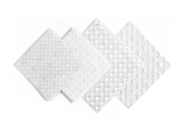 Bumponi silicon patrat 10x10/2.5mm, 100 buc/folie, ODB/T7/10/2.5