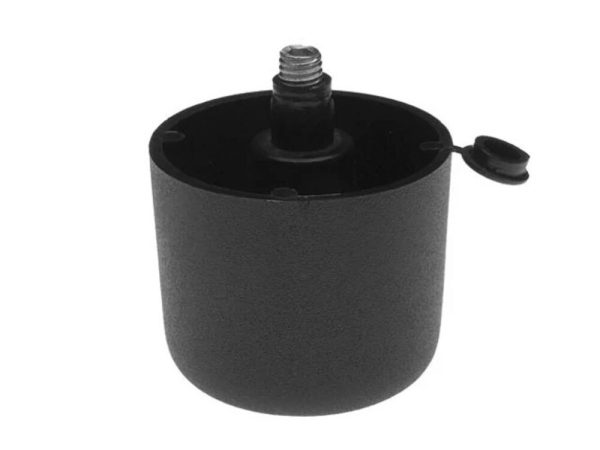 Picior Rotund, ø50 / 44 mm, Plastic Negru, 10010402510