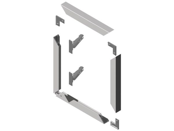 563.25.910 Demontabil de colț, pentru profile din aluminiu 23/26/38 x 14 mm